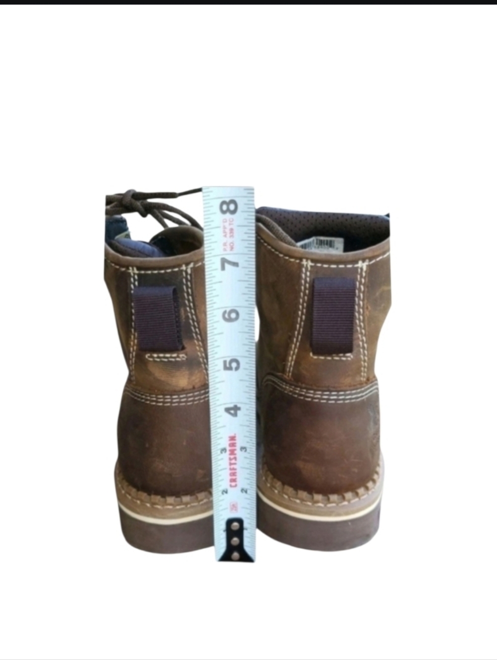 Georgia Boot Amp Brown Leather Work Safety Electric Fire Utility Boot Women 7.5 - Picture 7 of 14